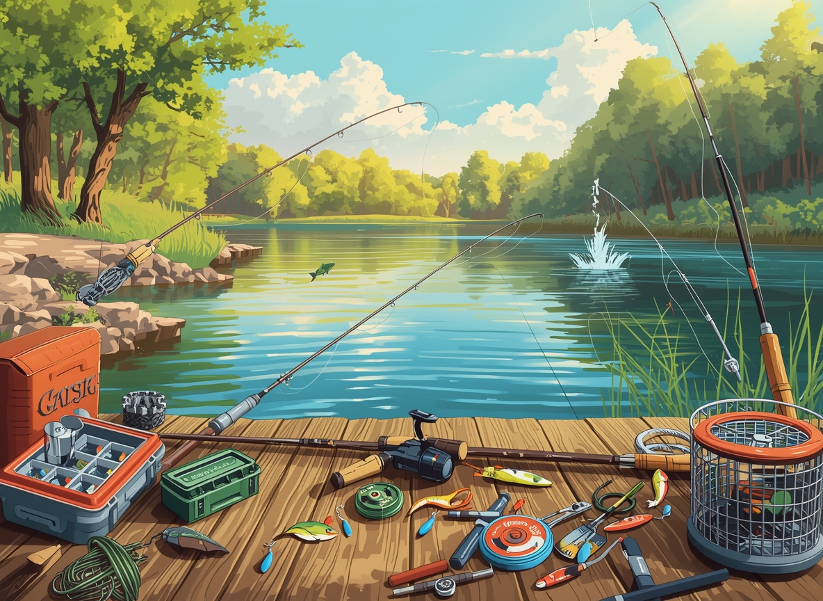Freshwater fishing accessories for rivers and lakes